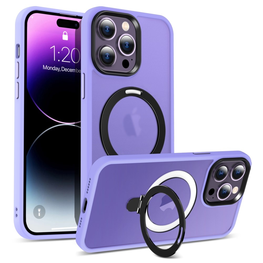 Hybriddeksel MagSafe Ring iPhone 14 Pro Max Lilla