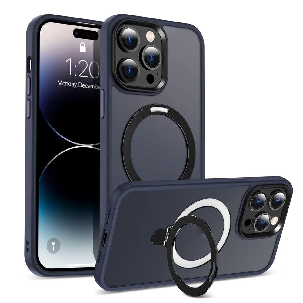 Hybriddeksel Magnetic Ring iPhone 15 Pro Max Blå