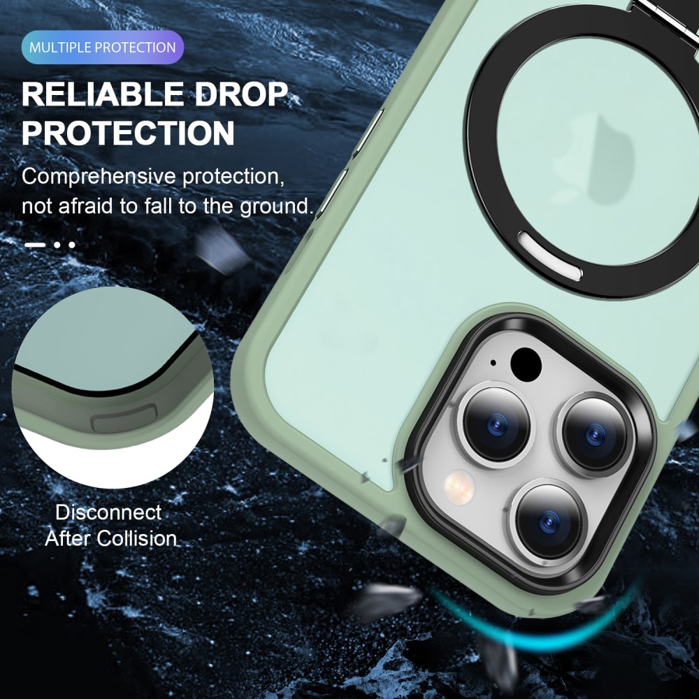 Hybriddeksel MagSafe Ring iPhone 15 Pro lysegrønn