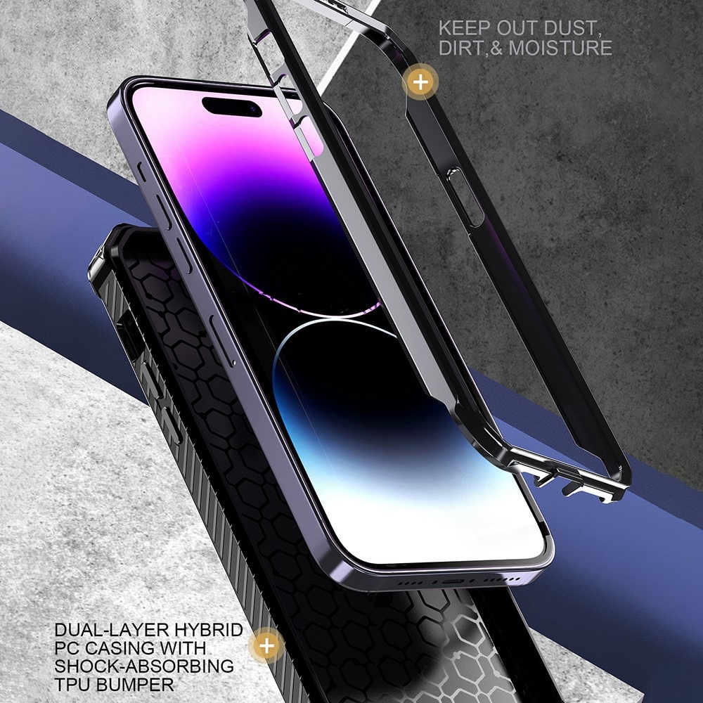 Hybriddeksel Tech MagSafe Ring iPhone 13 Pro svart