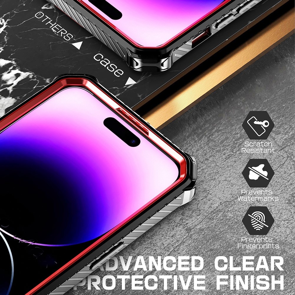 Hybriddeksel Tech MagSafe Ring iPhone 13 Pro svart