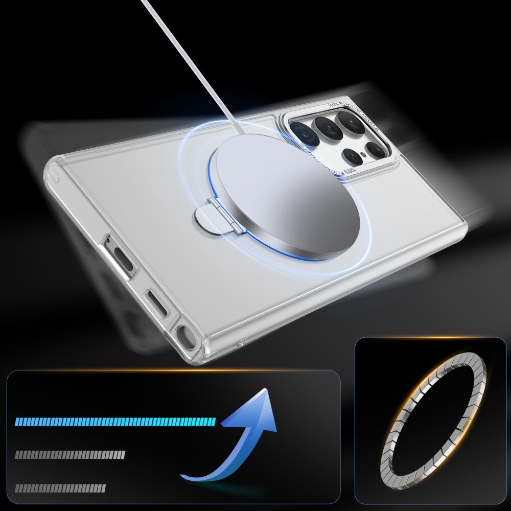 Hybriddeksel MagSafe Ring Samsung Galaxy S23 Ultra Blå