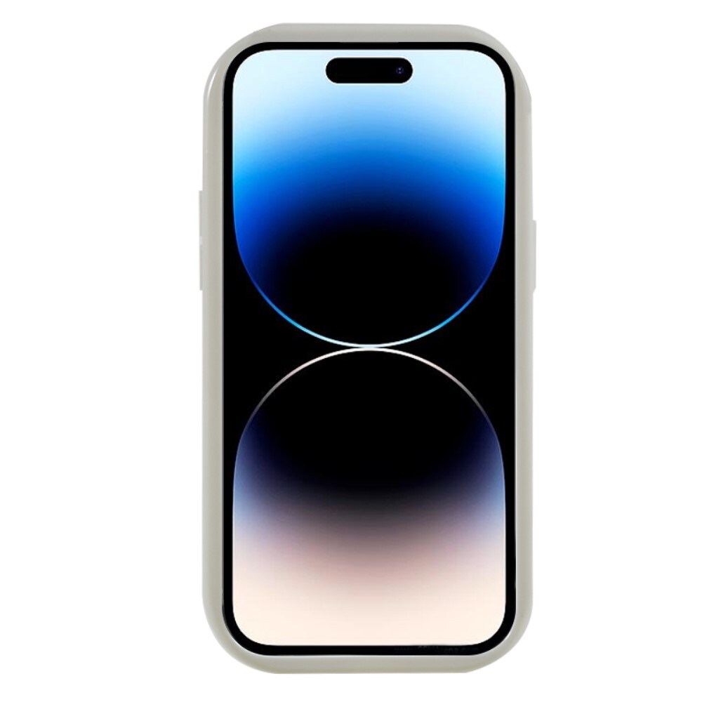 Wavy TPU Deksel iPhone 14 Pro lys beige