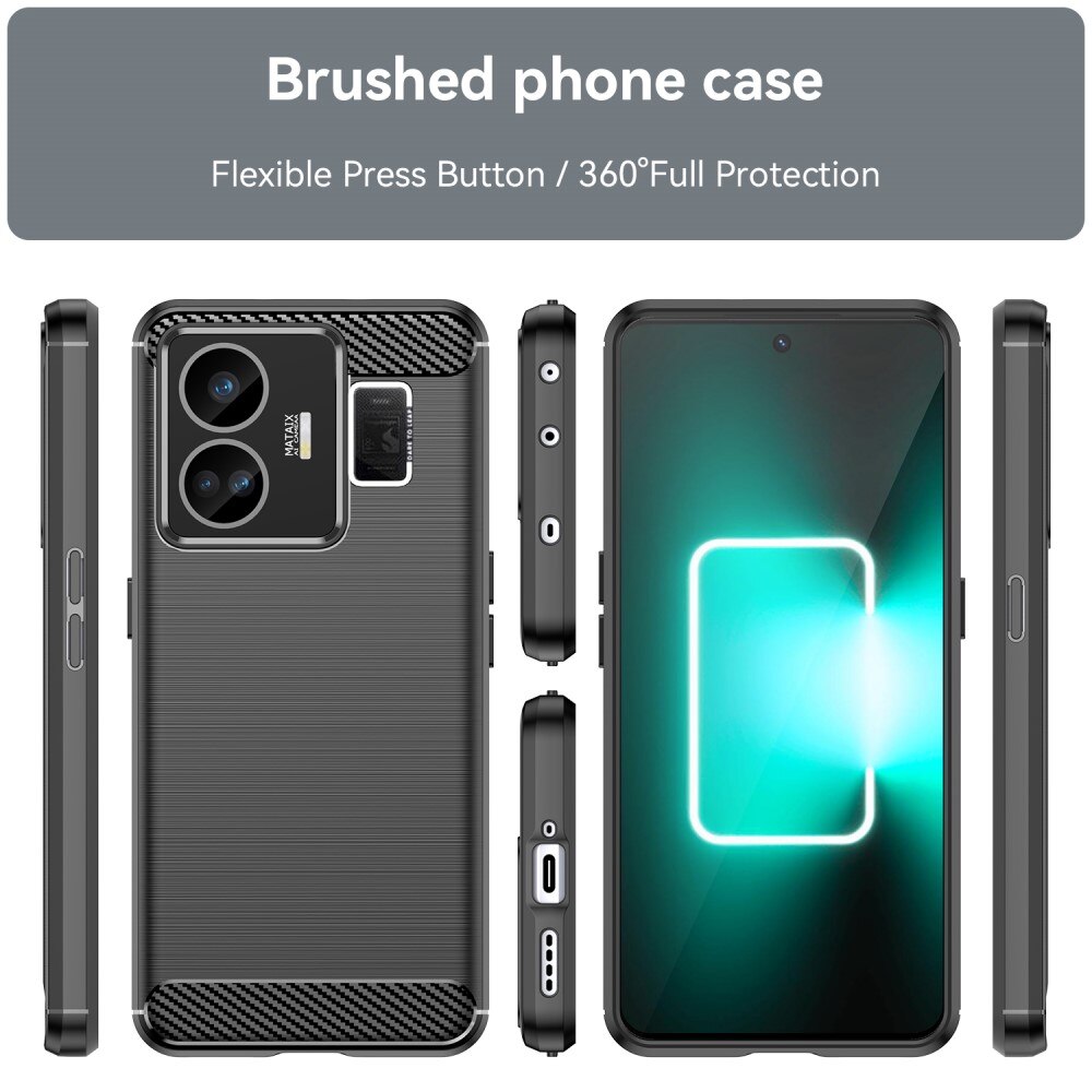 Realme GT3 Deksel TPU Brushed Black