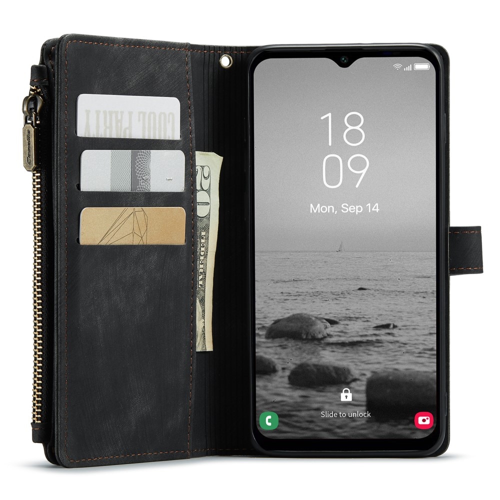 Zipper Wallet Samsung Galaxy A54 Svart