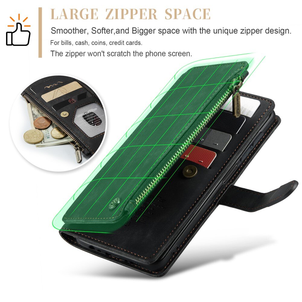 Zipper Wallet Samsung Galaxy A54 Svart