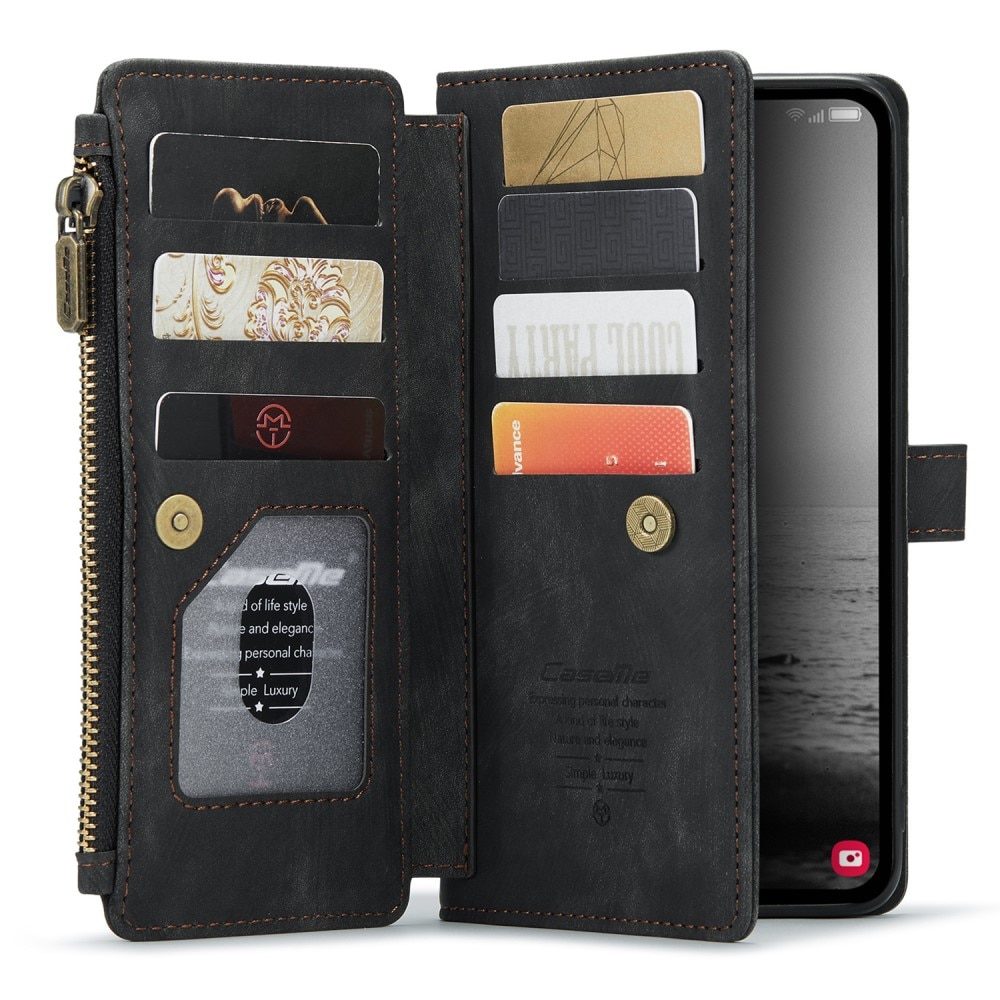 Zipper Wallet Samsung Galaxy A54 Svart