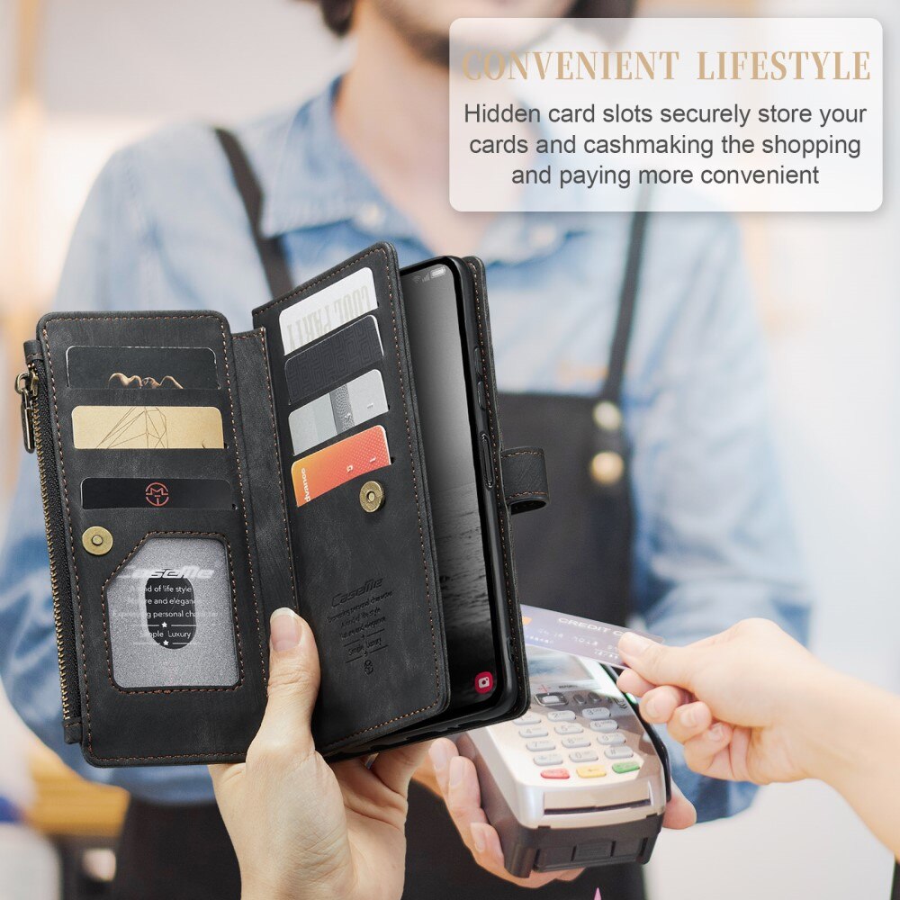 Zipper Wallet Samsung Galaxy A54 Svart