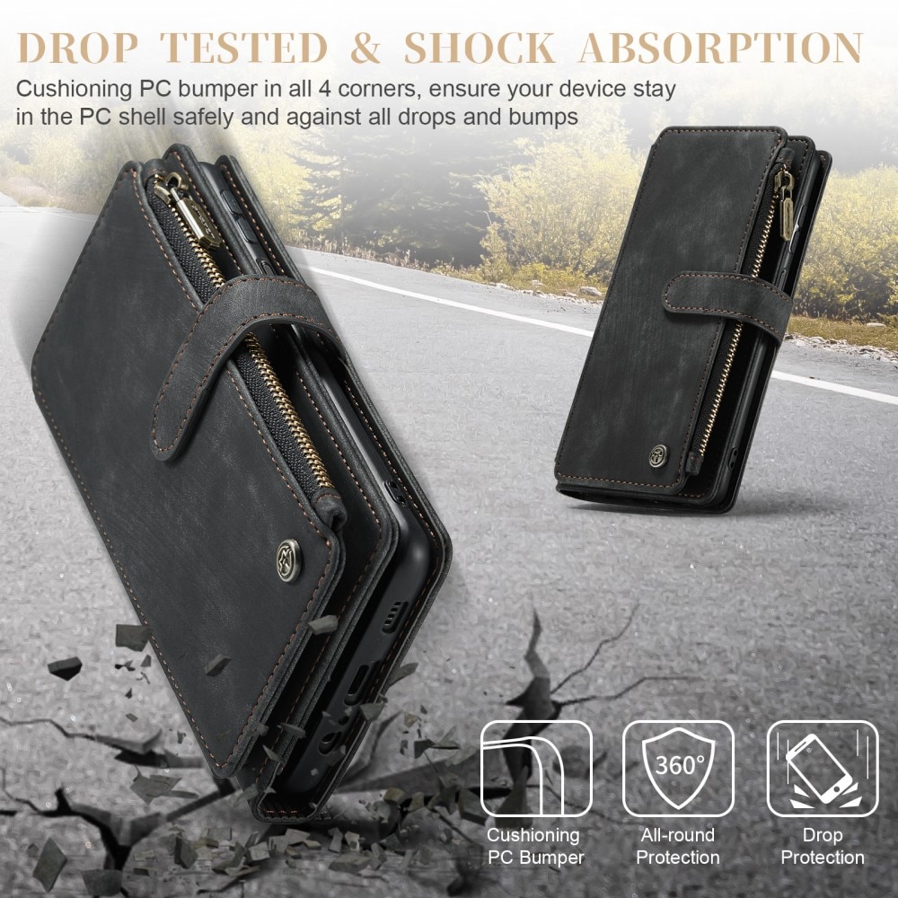 Zipper Wallet Samsung Galaxy A54 Svart