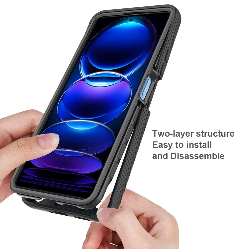 Full Protection Case Xiaomi Redmi Note 12 Pro Svart