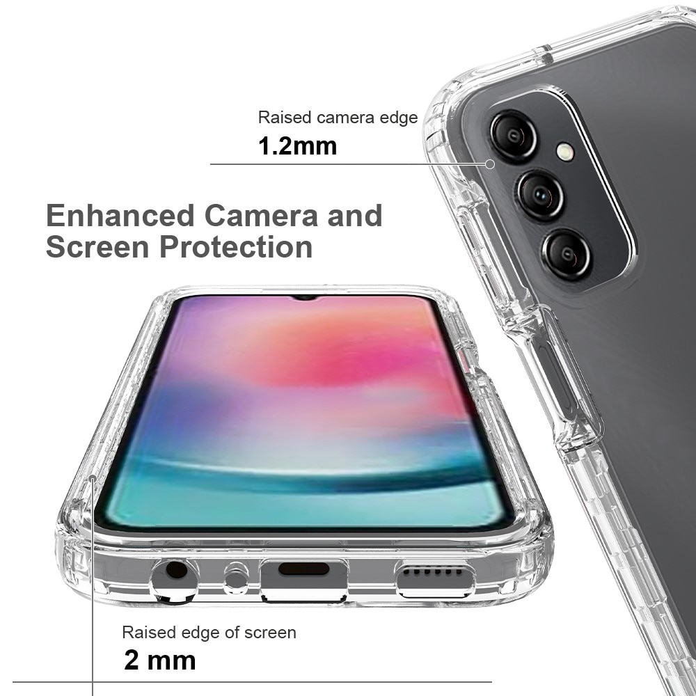 Full Protection Case Samsung Galaxy A24 gjennomsiktig