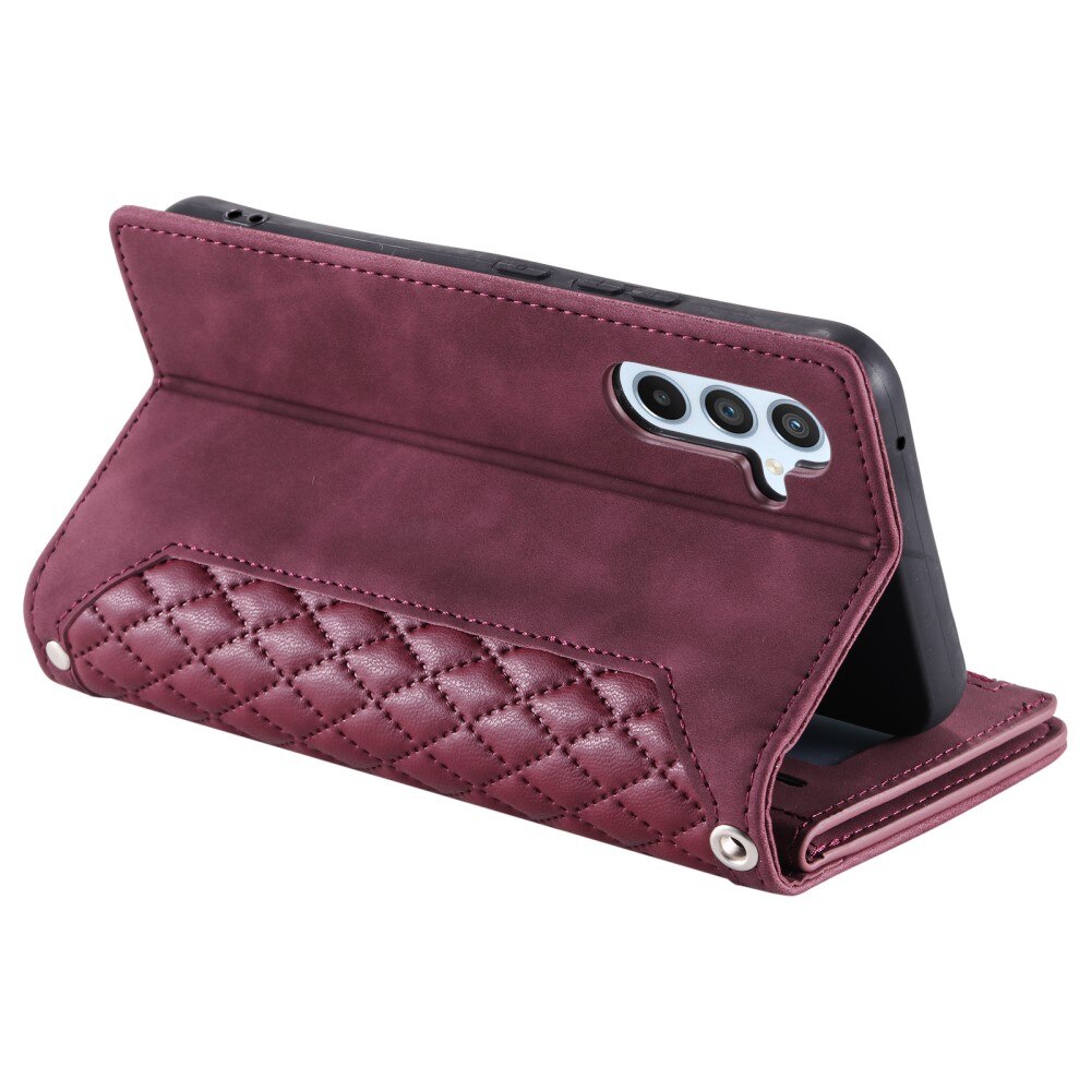 Lommebokveske Samsung Galaxy A54 Quilted Rød