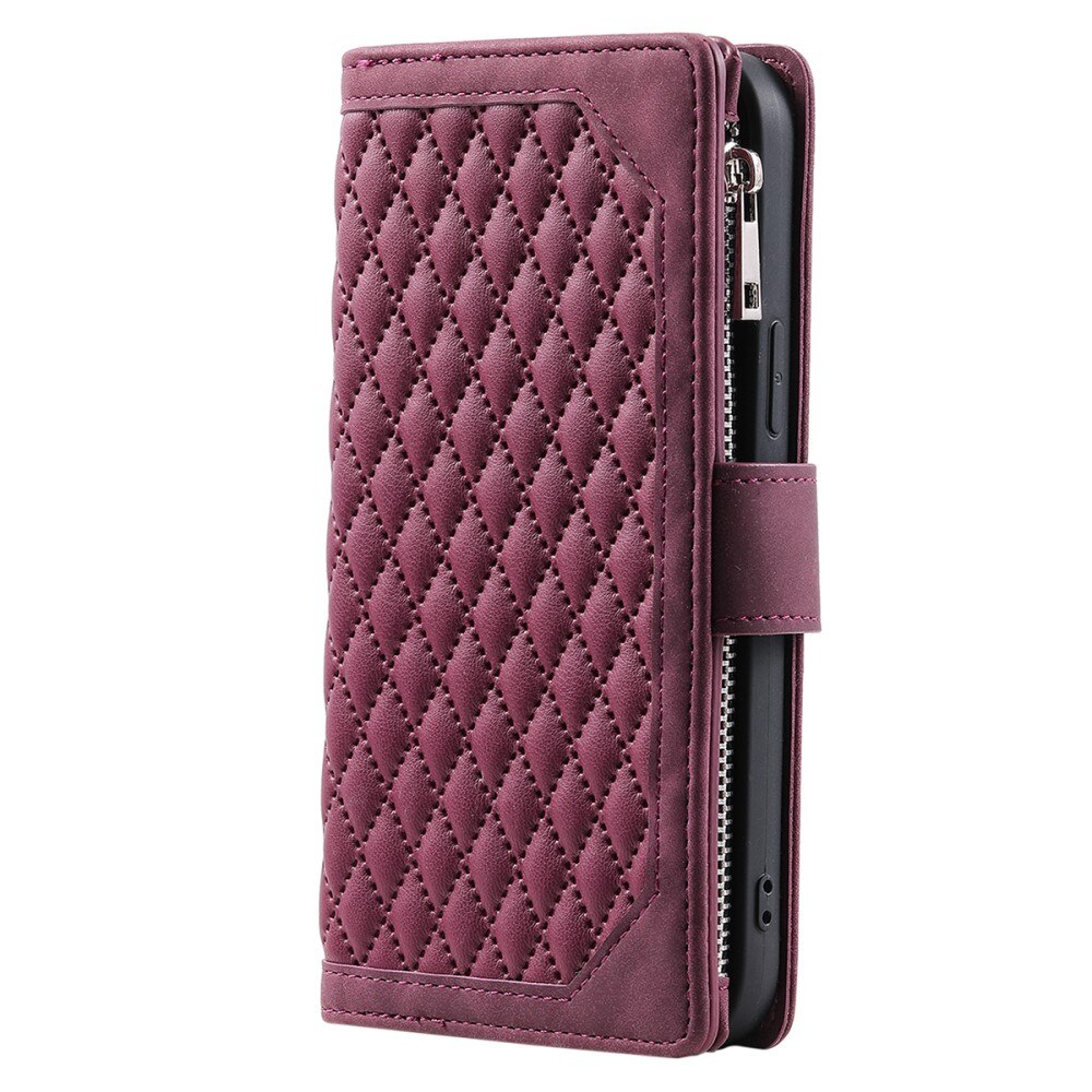 Lommebokveske Samsung Galaxy A54 Quilted rød