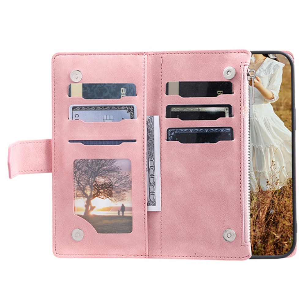 Lommebokveske Samsung Galaxy A54 Quilted Rosa