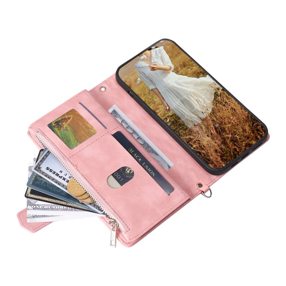 Lommebokveske Samsung Galaxy A54 Quilted Rosa