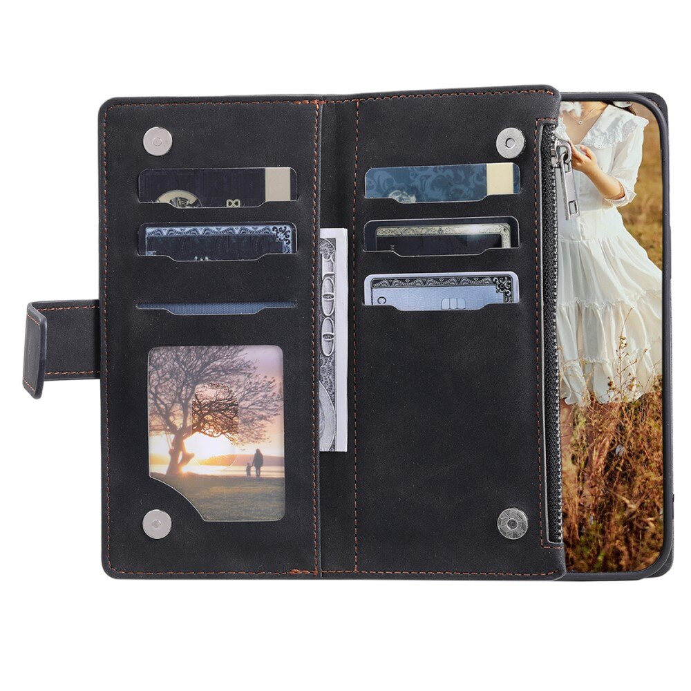 Lommebokveske Samsung Galaxy A54 Quilted Svart