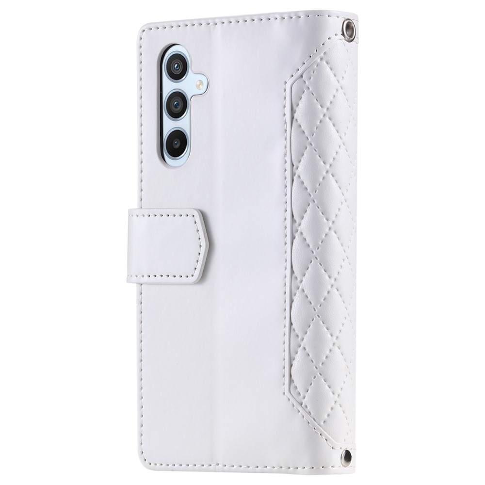 Lommebokveske Samsung Galaxy A54 Quilted hvit