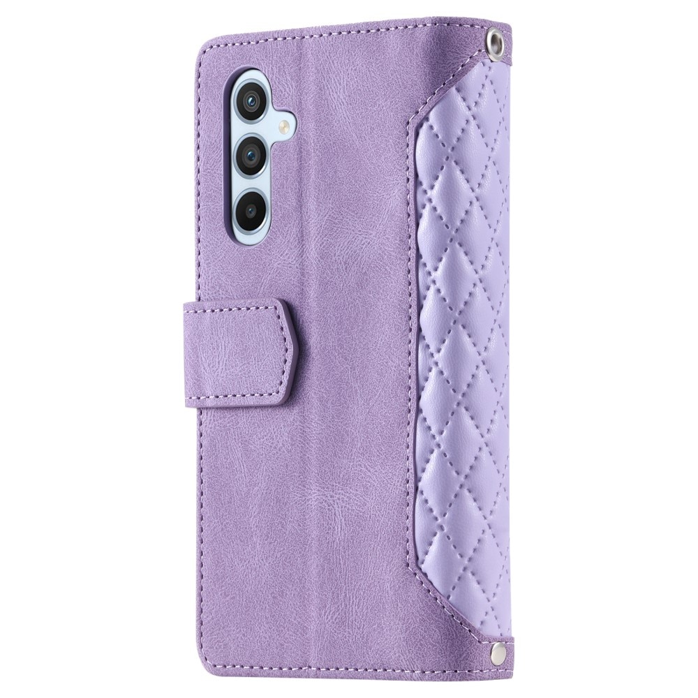 Lommebokveske Samsung Galaxy A54 Quilted lilla