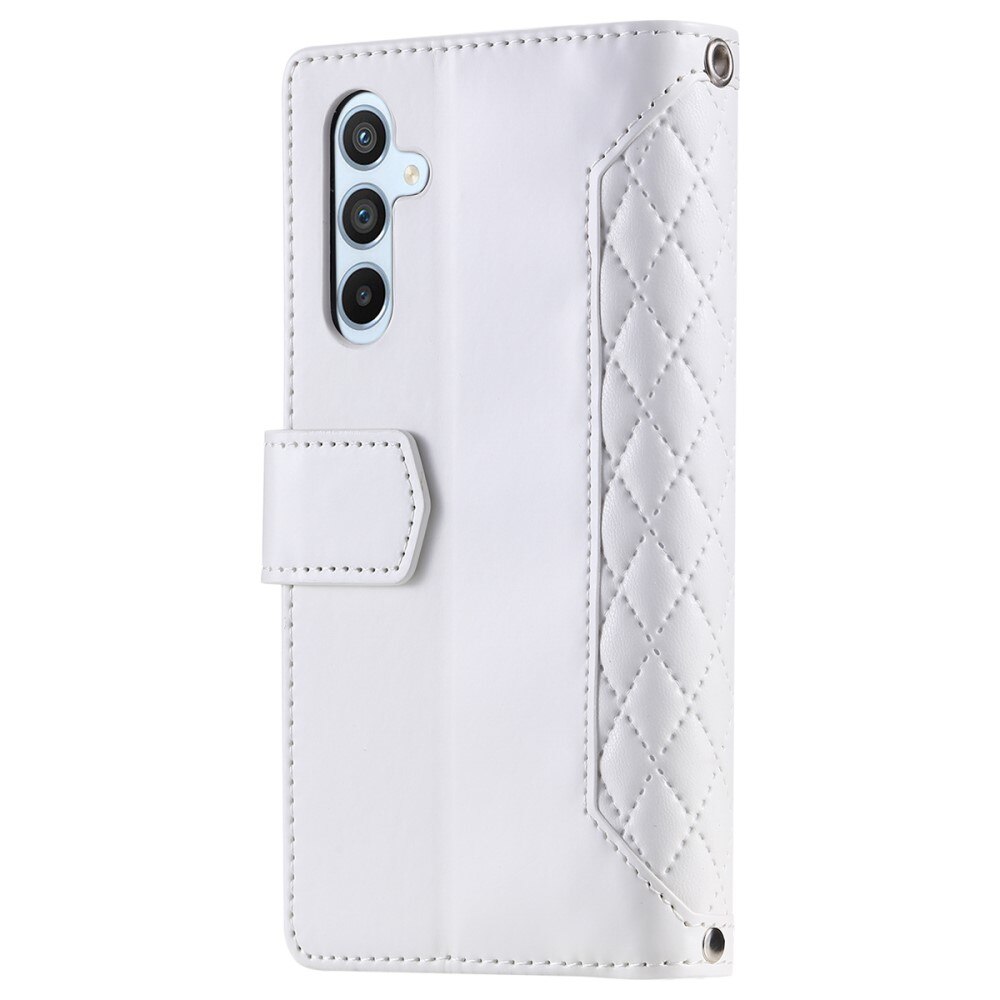 Lommebokveske Samsung Galaxy A14 Quilted Hvit