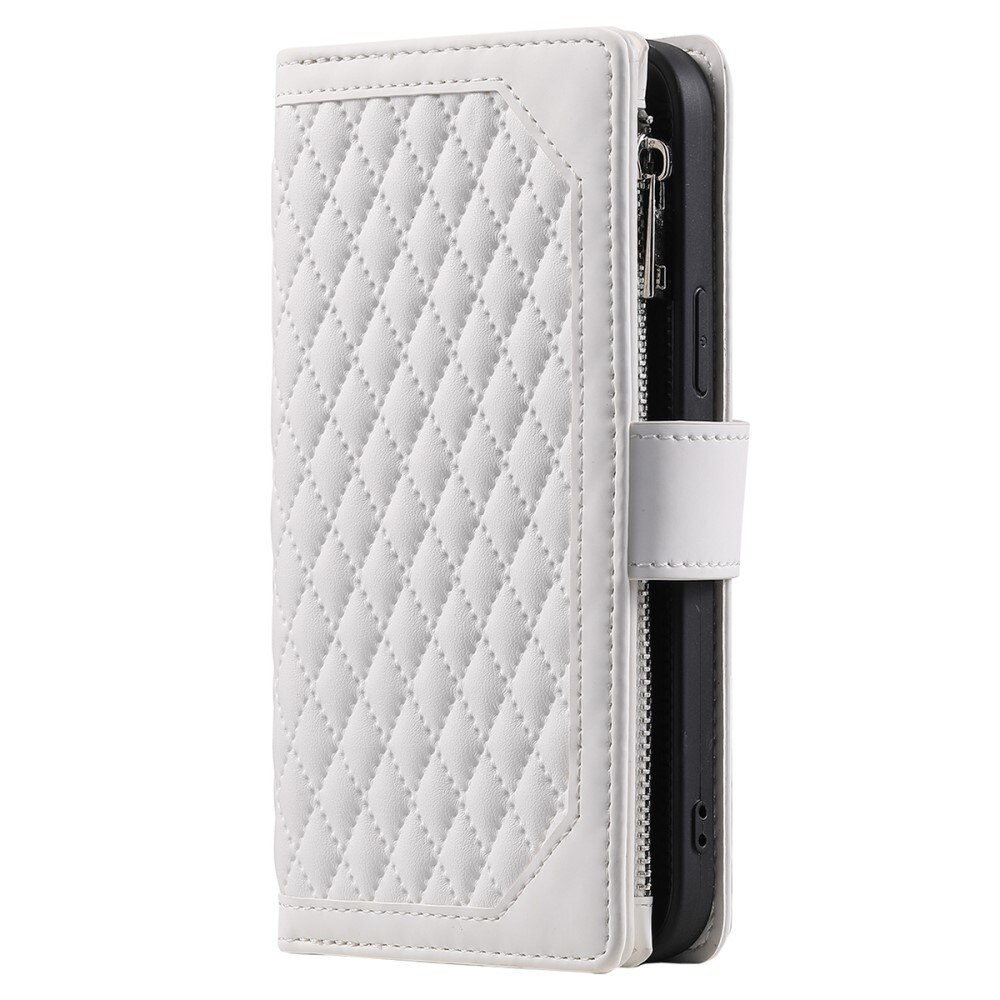 Lommebokveske Samsung Galaxy A14 Quilted Hvit