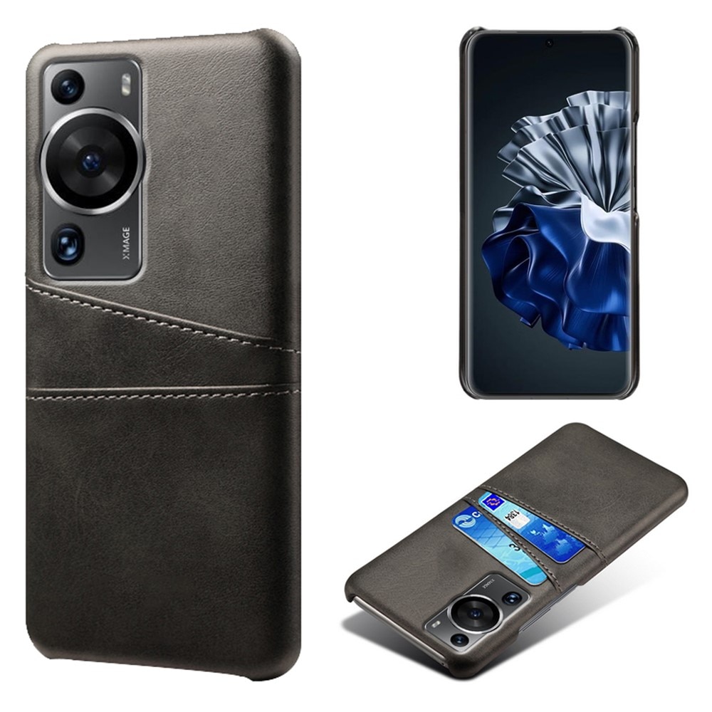 Card Slots Case Huawei P60/P60 Pro svart