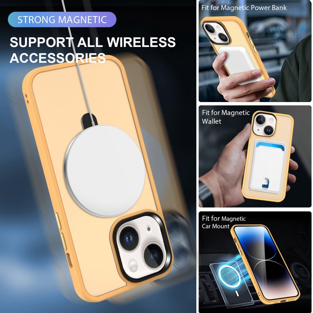 Hybriddeksel MagSafe Ring iPhone 13 Oransje