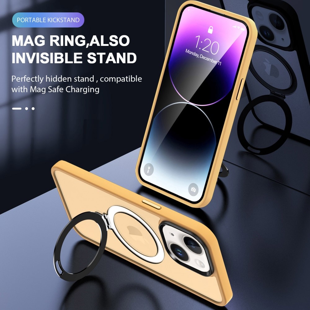 Hybriddeksel MagSafe Ring iPhone 13 oransje