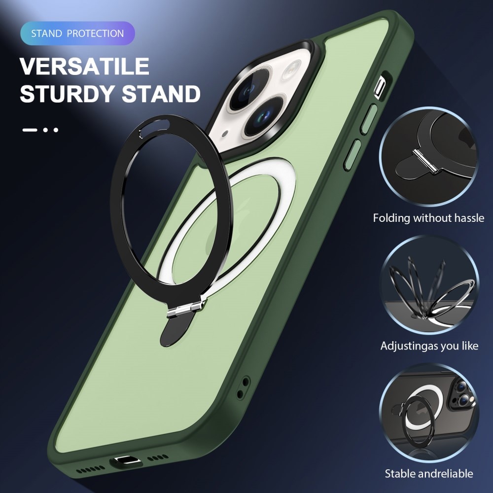 Hybriddeksel MagSafe Ring iPhone 13 Grønn