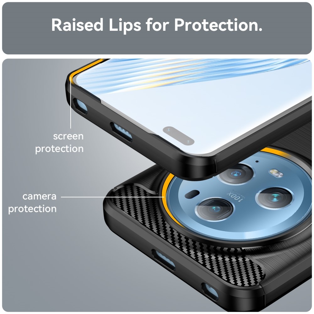 Honor Magic5 Pro Deksel TPU Brushed Svart