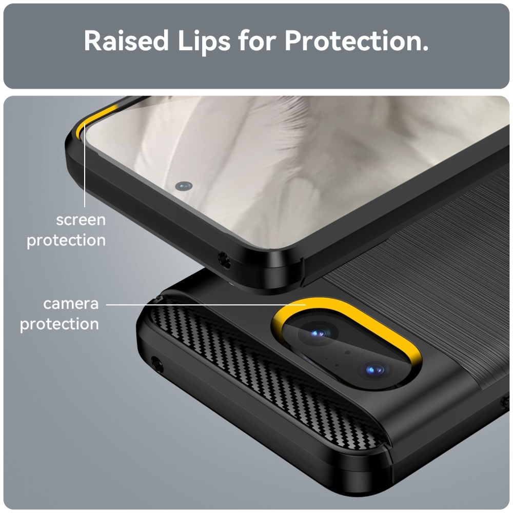 Google Pixel 8 Deksel TPU Brushed Svart
