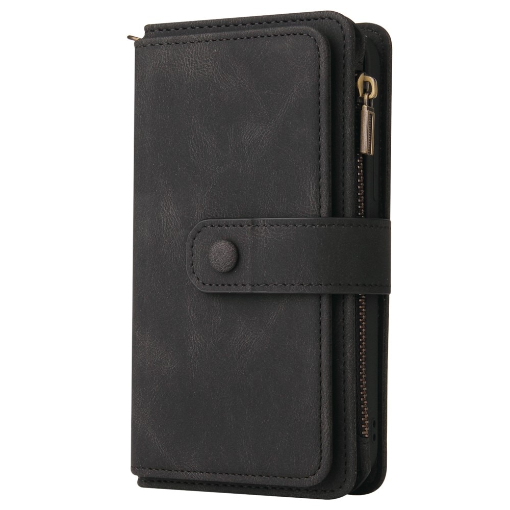 Leather Multi-Wallet Motorola Moto G13 svart