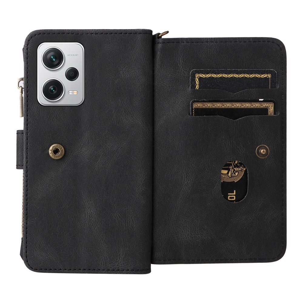 Leather Multi-Wallet Xiaomi Redmi Note 12 Pro 5G svart