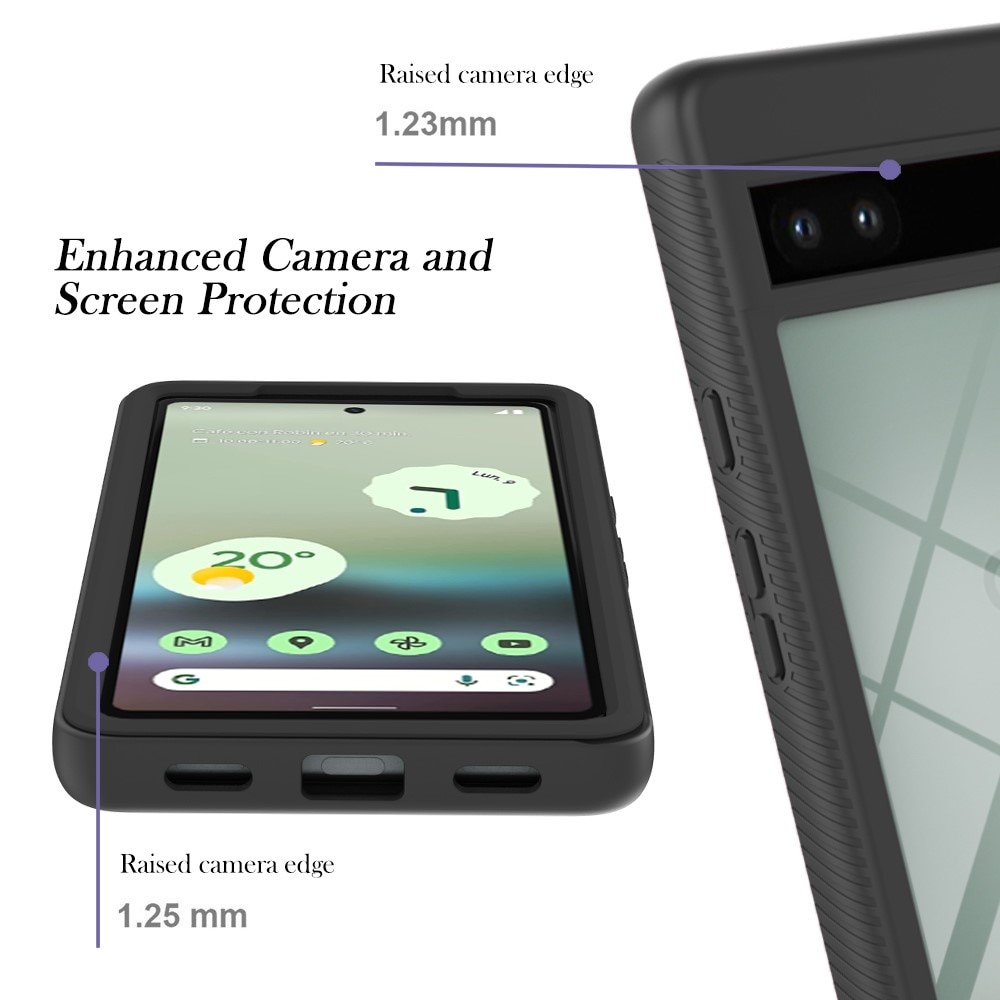 Full Cover Deksel Google Pixel 7a Svart