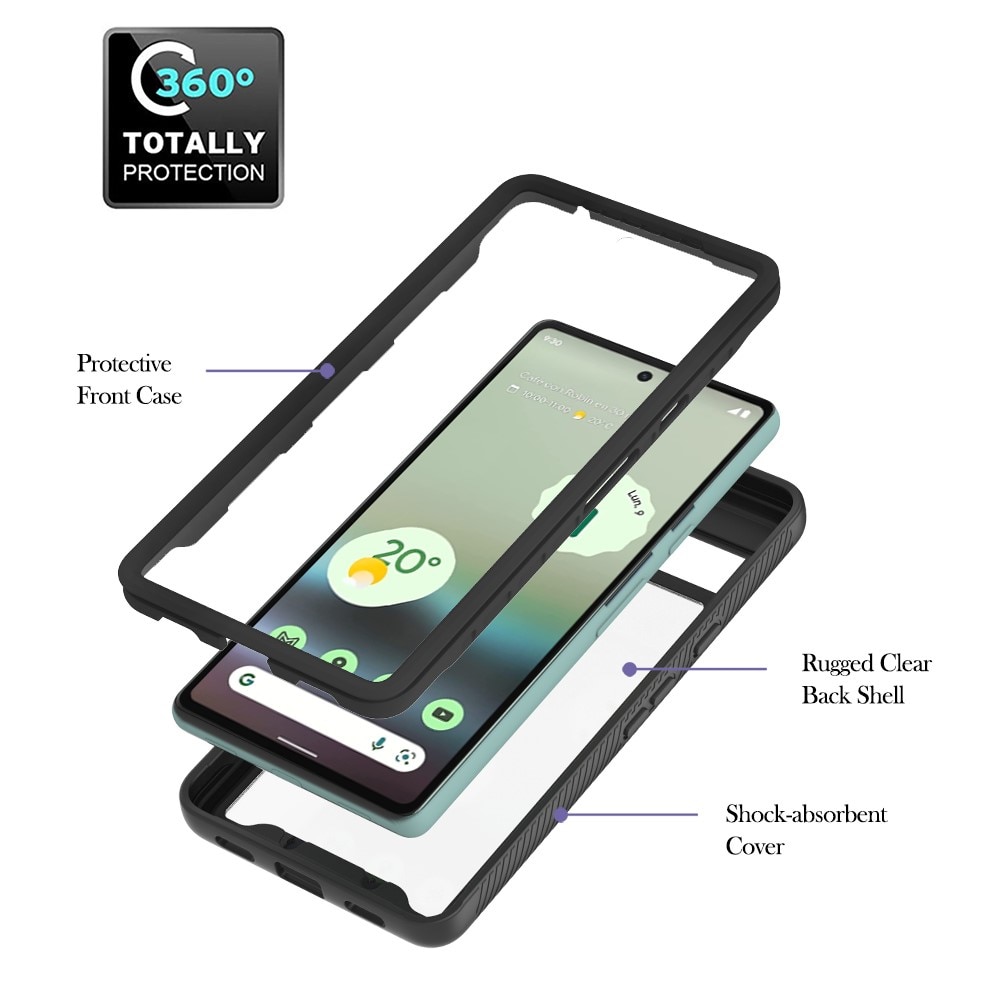 Full Cover Deksel Google Pixel 7a Svart
