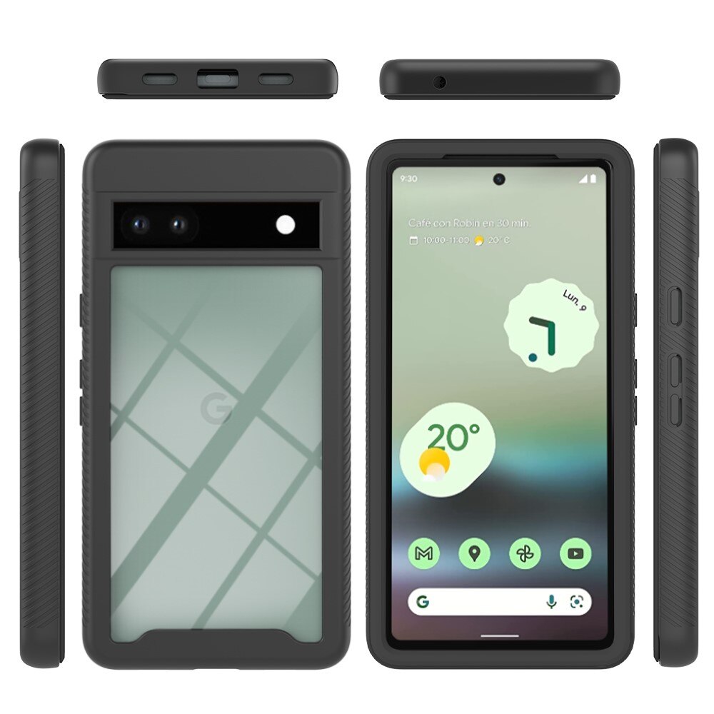 Full Cover Deksel Google Pixel 7a svart