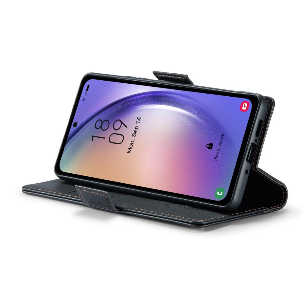 RFID blocking Slim Lommebokveske Samsung Galaxy A54 Svart