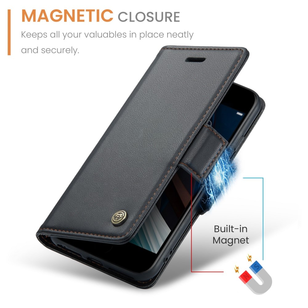 RFID blocking Slim Lommebokveske iPhone SE (2020) svart