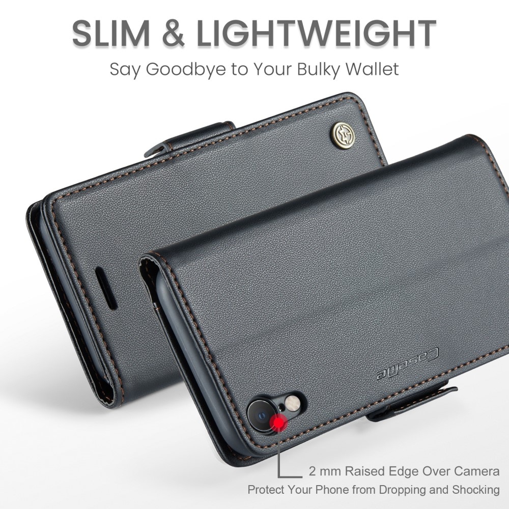 RFID blocking Slim Lommebokveske iPhone XR svart