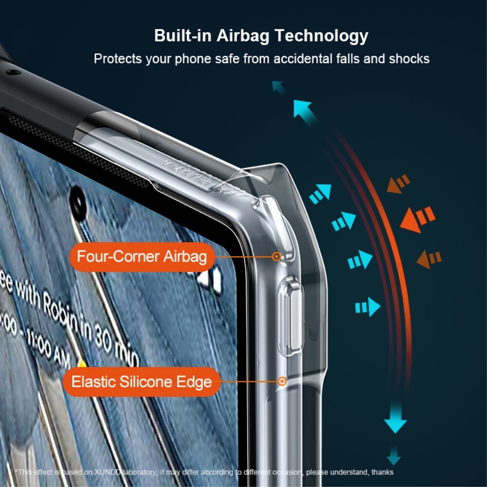 Hybriddeksel Bumper Google Pixel 7a svart