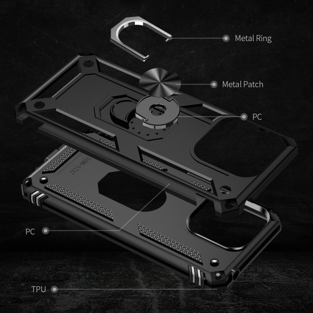 Hybriddeksel Tech Ring Xiaomi Redmi 12C svart