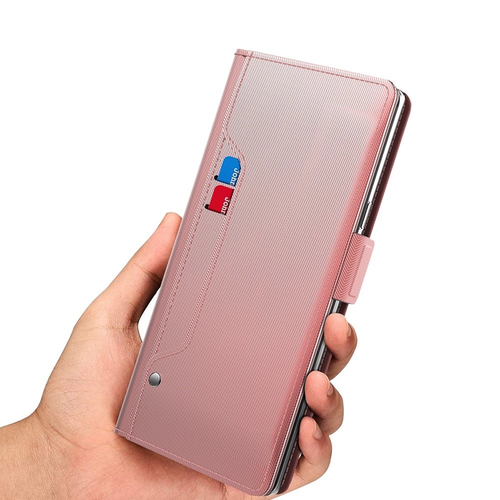 Lommebokdeksel Speil Sony Xperia 1 V rosa gull