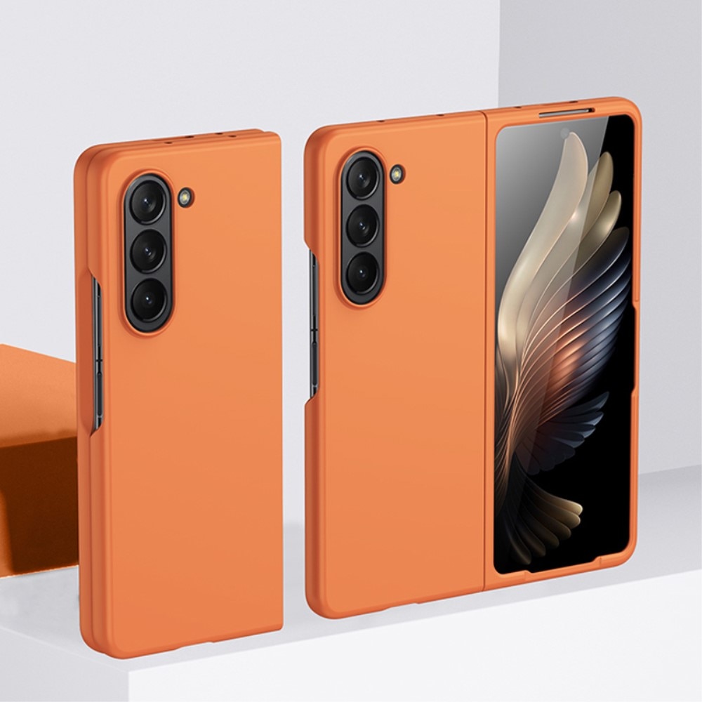 Hard Case Rubberized Samsung Galaxy Z Fold 5 oransje