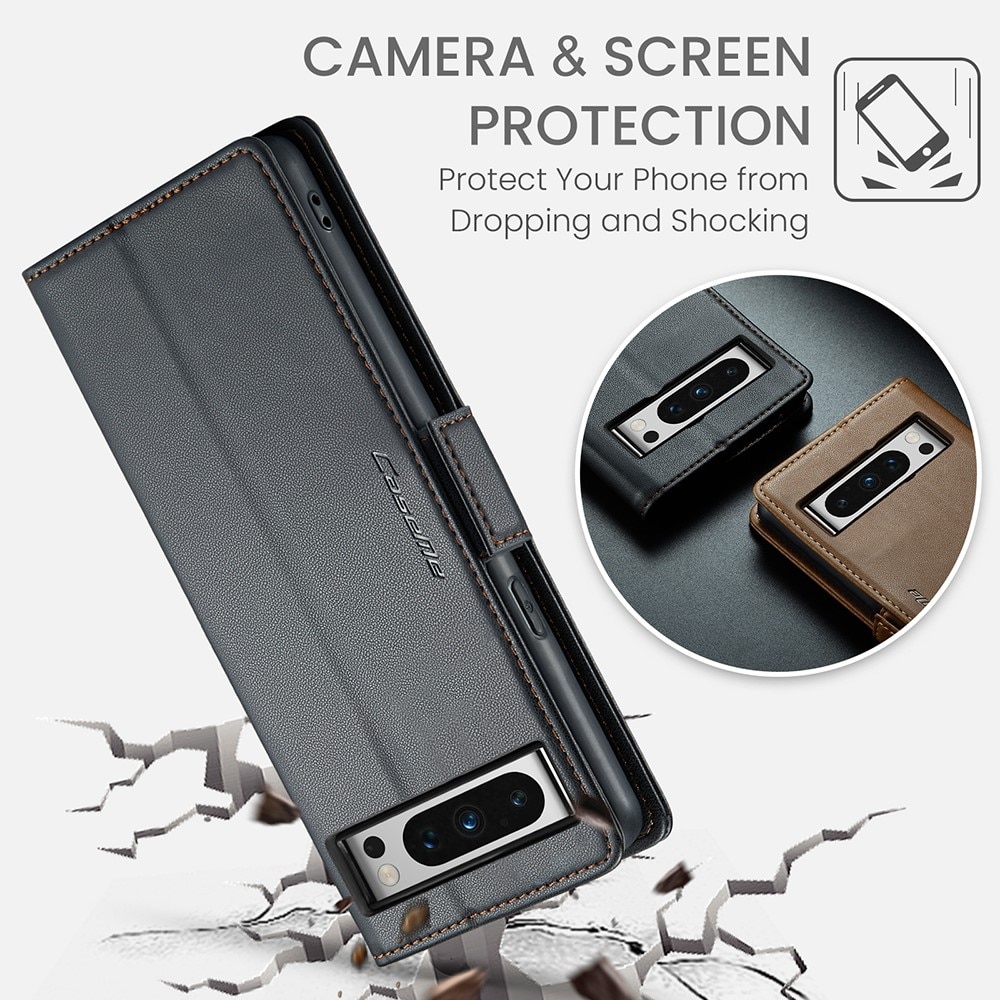 RFID blocking Slim Lommebokveske Google Pixel 8 Pro Svart