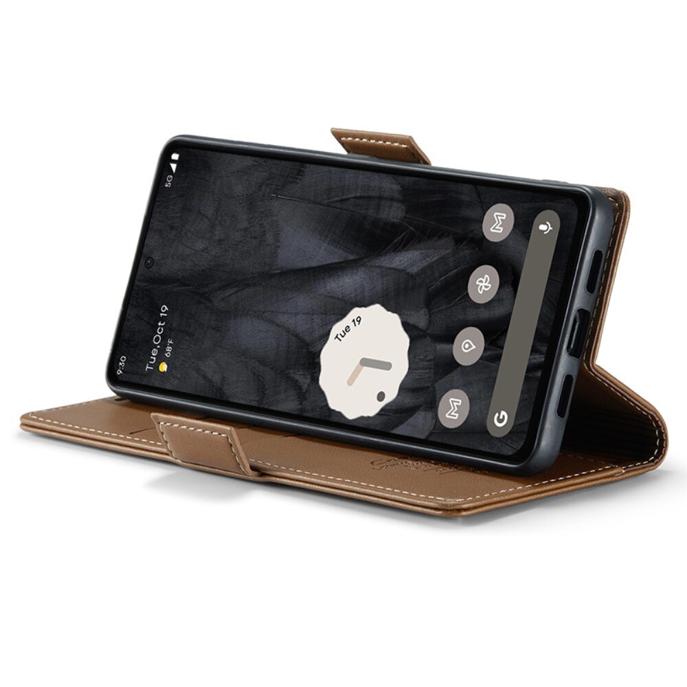 RFID blocking Slim Lommebokveske Google Pixel 8 Pro Brun