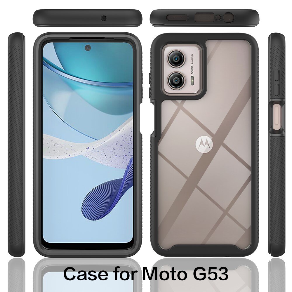 Full Protection Case Motorola Moto G53 svart