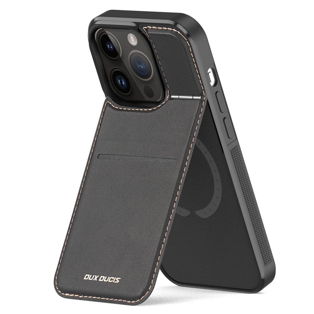 Rafi Series RFID MagSafe Wallet Stand Case iPhone 14 Pro svart