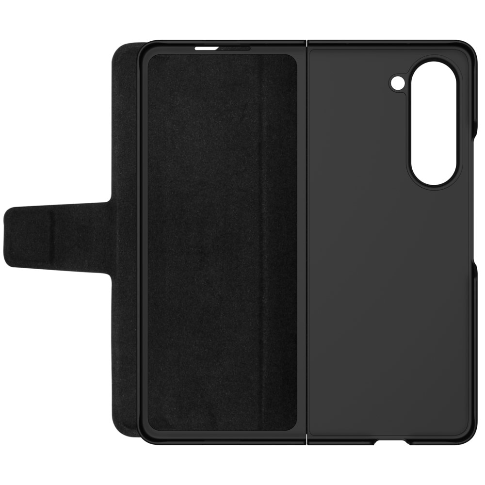 Leather Case with Pen Slot Samsung Galaxy Z Fold 5 brun