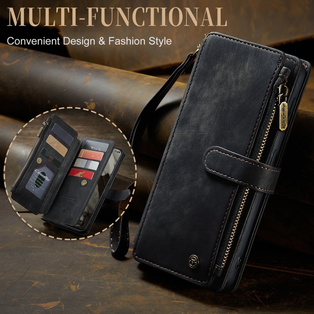 Zipper Wallet Google Pixel 8 Svart