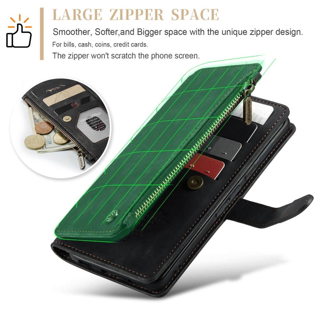 Zipper Wallet Google Pixel 8 Svart