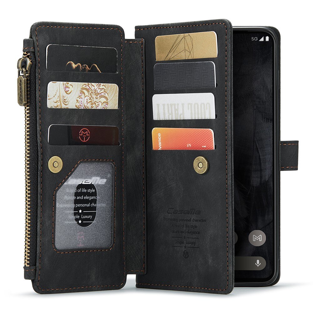 Zipper Wallet Google Pixel 8 Pro svart